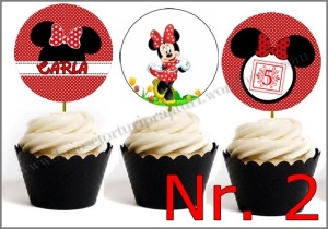 Set Toppers Personalizate Minnie Mouse Nr. 2