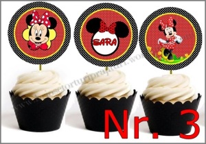 Set Toppers Personalizate Minnie Mouse Nr. 3