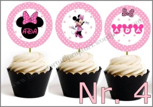 Set Toppers Personalizate Minnie Mouse Nr. 4