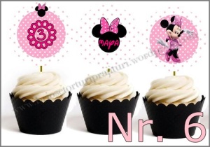 Set Toppers Personalizate Minnie Mouse Nr. 6