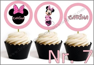Set Toppers Personalizate Minnie Mouse Nr. 7