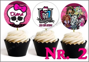 Set Toppers Personalizate Monster High Nr. 2