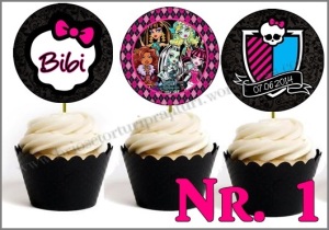 Set Toppers Personalizate Monster High