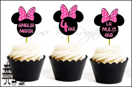Set Toppers Personalizate „CAP MINNIE MOUSE” - ROZ