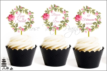Toppers Personalizate Contur SHABBY CHIC
