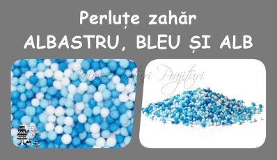 Perlute Zahar - Albastru, bleu si alb
