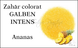 Zahar Colorat GALBEN INTENS - Ananas