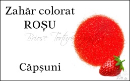 Zahar Colorat ROSU - Capsuni